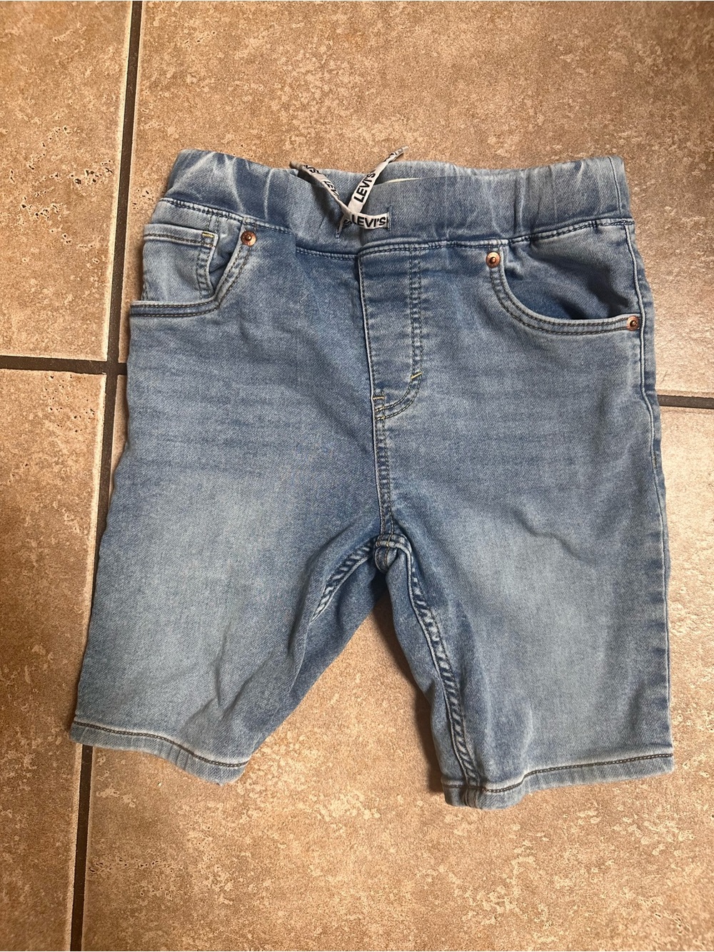 Levi's Kids Medium Blue Pull-On Denim Shorts